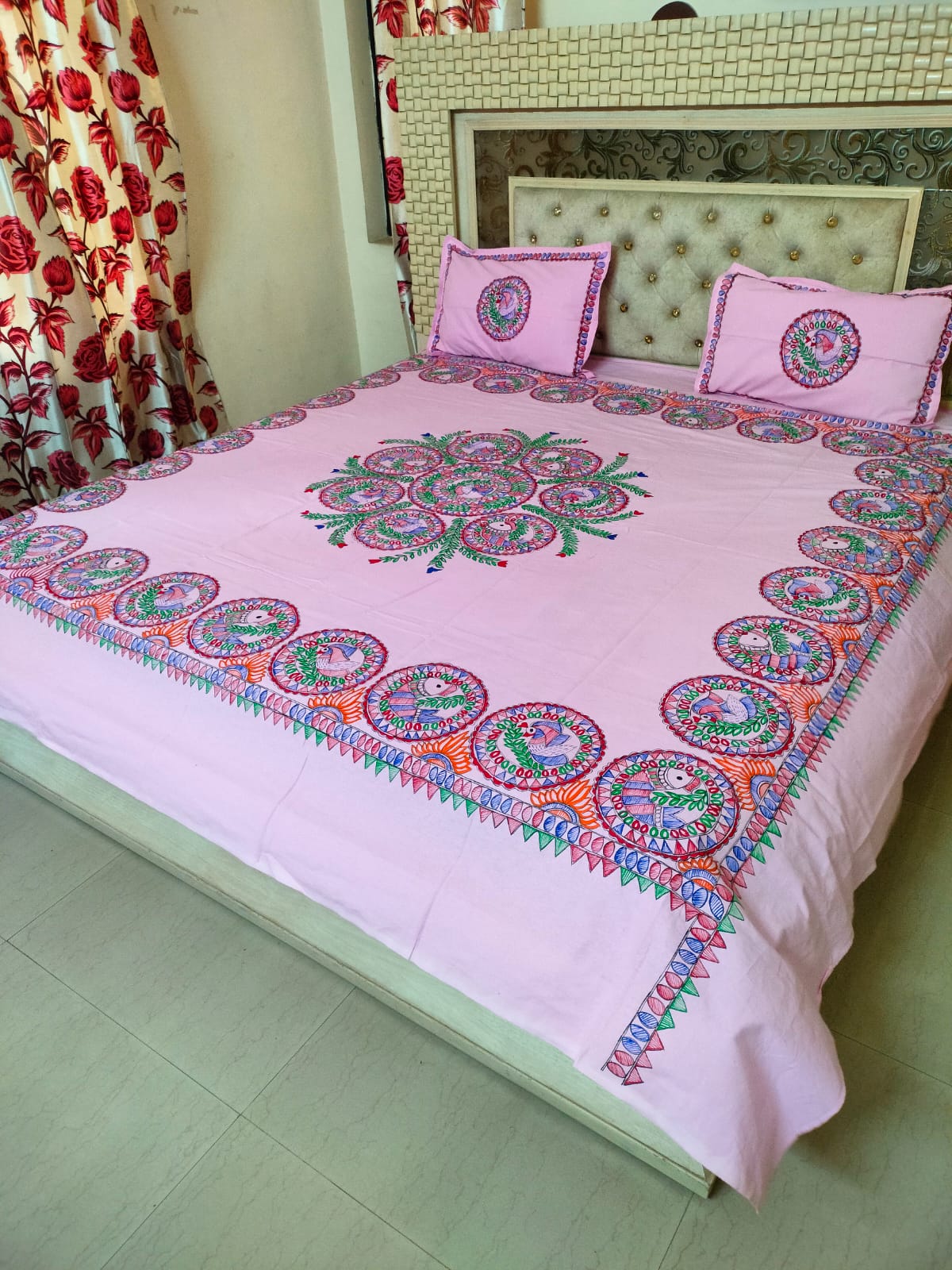 Handcrafted Cotton Double Bed Sheet