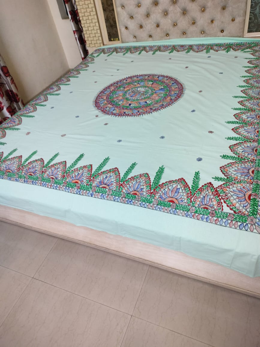 Handcrafted Cotton Double Bed Sheet
