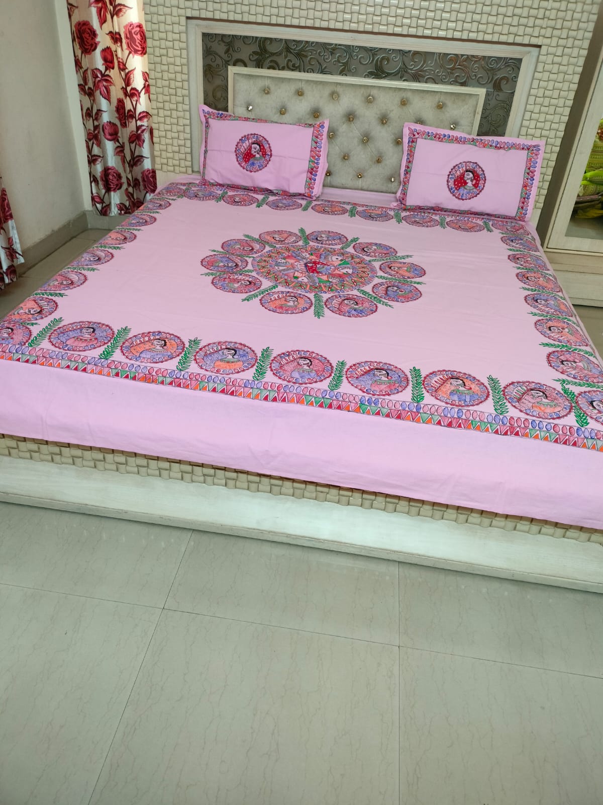 Handcrafted Cotton Double Bed Sheet