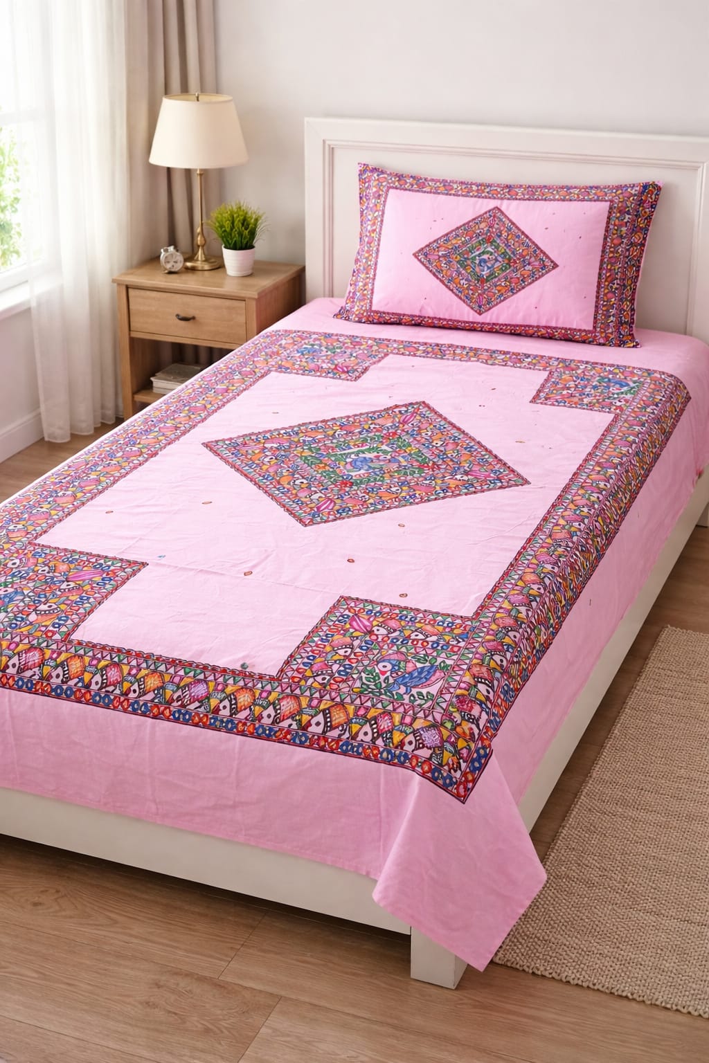 Handcrafted Cotton Double Bed Sheet