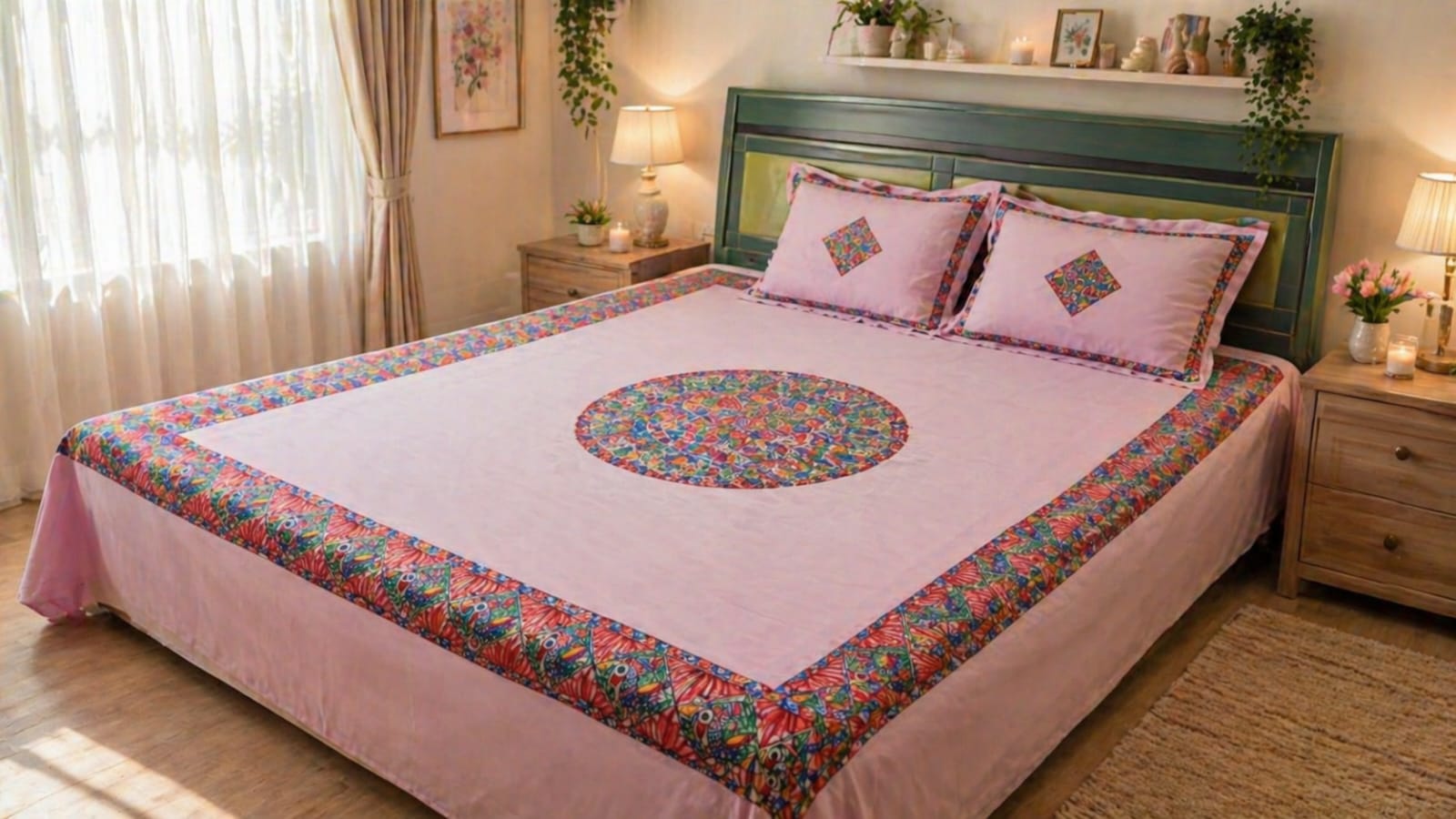 Handcrafted Cotton Double Bed Sheet