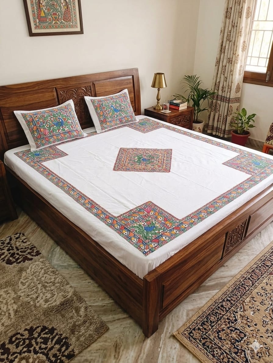 Handcrafted Cotton Double Bed Sheet