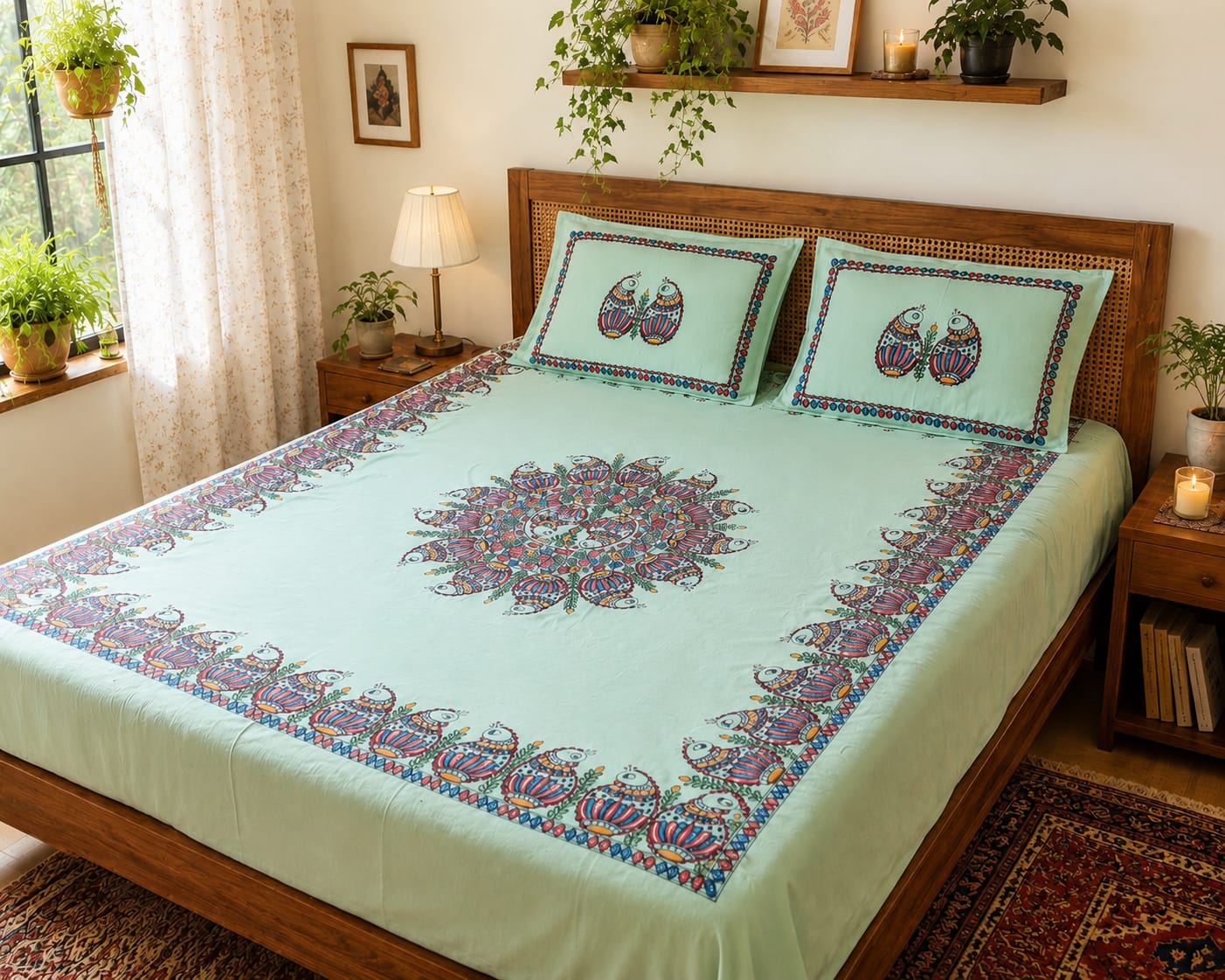 Handcrafted Cotton Double Bed Sheet
