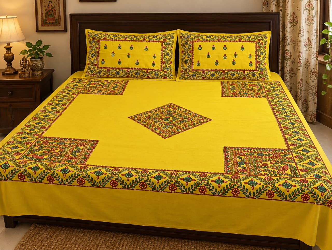 Handcrafted Cotton Double Bed Sheet